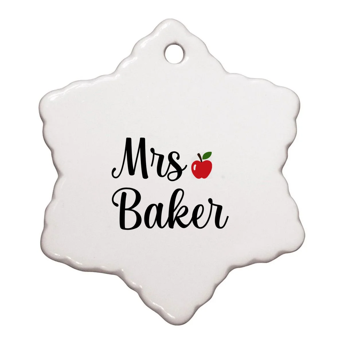Custom Personalized Name Shirt Ornament - Front
