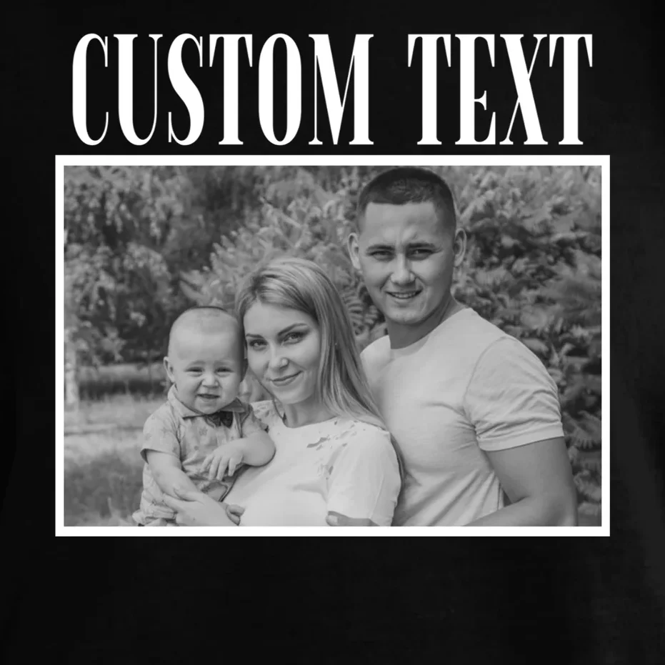 Custom Photo Personalized Portrait Comfort Colors Unisex T-Shirt - Front - Close-up