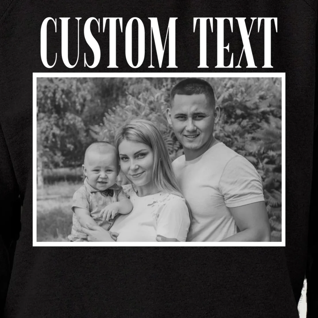 Custom Photo Personalized Portrait Women's Sweatshirt - Front - Close-up