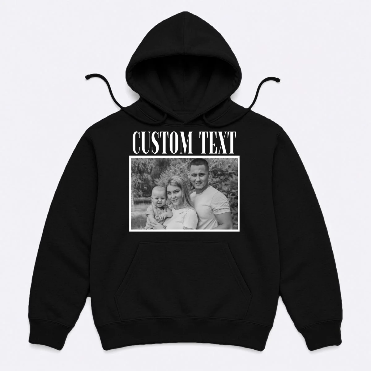 Custom Photo Personalized Portrait Hoodie - Front