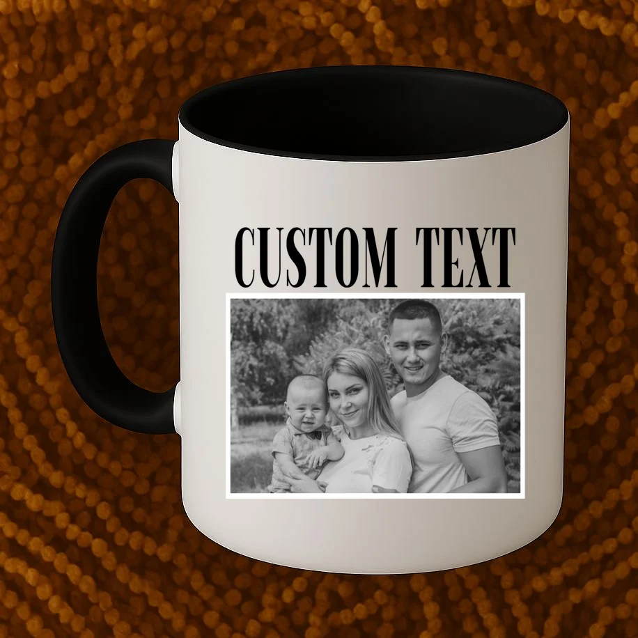 Custom Photo Personalized Portrait Coffee Mug - Front 1