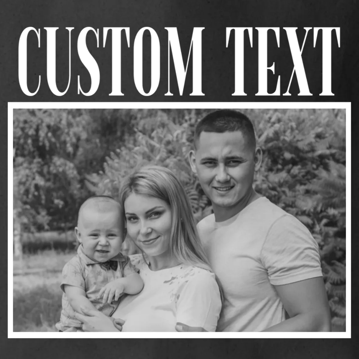 Custom Photo Personalized Portrait Tote Bag - Front - Close-up