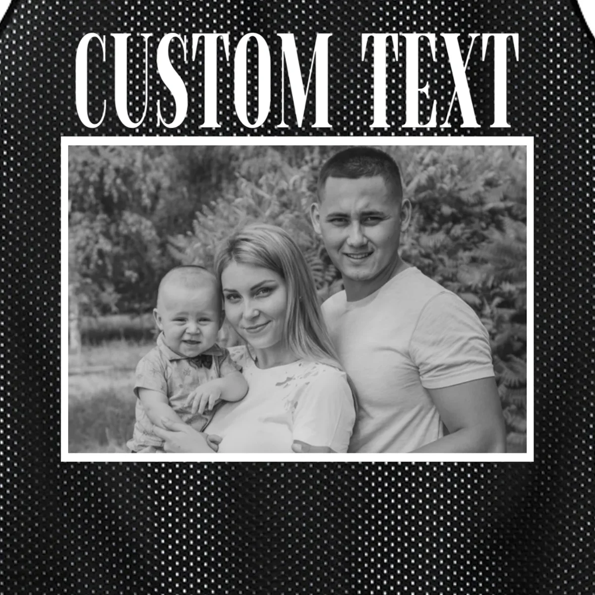 Custom Photo Personalized Portrait Men's Basketball Jersey - Front - Close-up