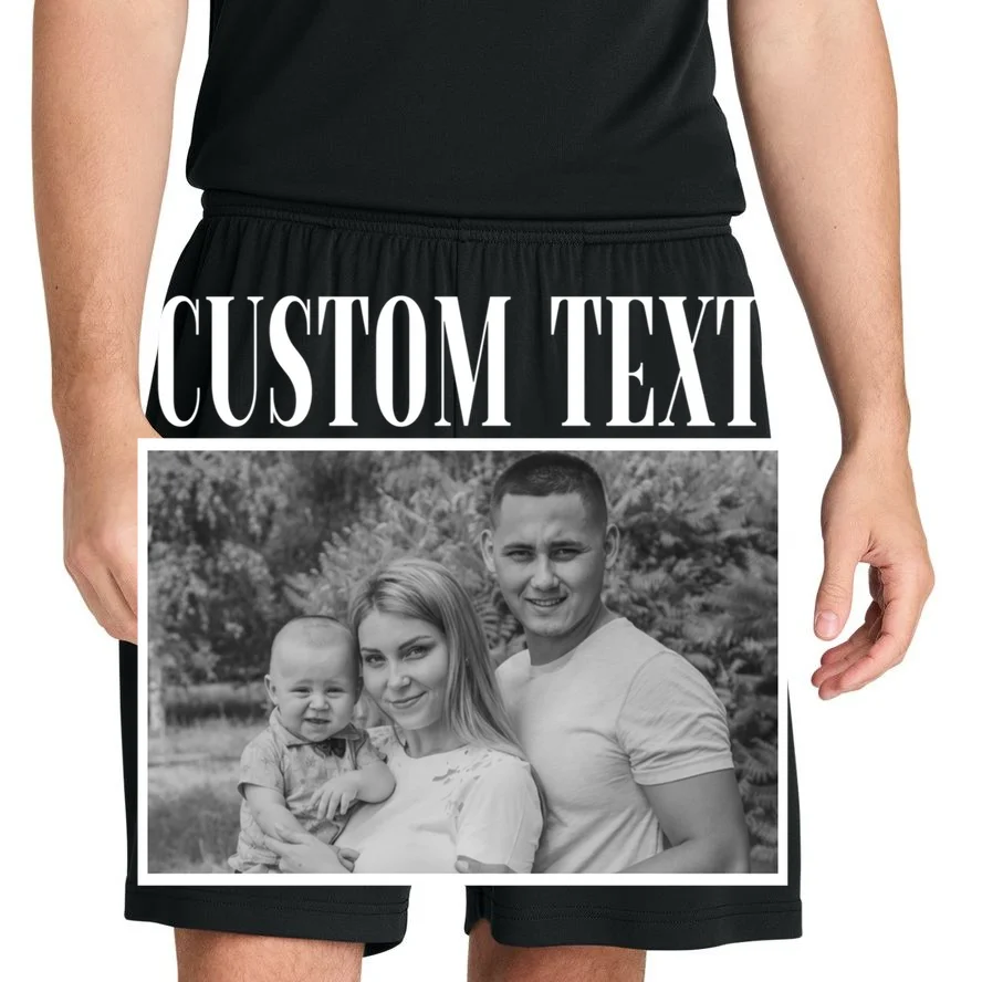 Custom Photo Personalized Portrait Men's Shorts - Front 1