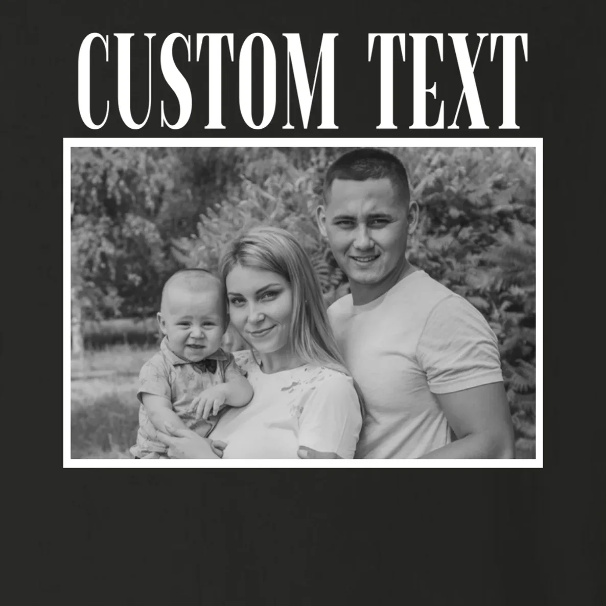 Custom Photo Personalized Portrait Toddler Long Sleeve Shirt - Front - Close-up