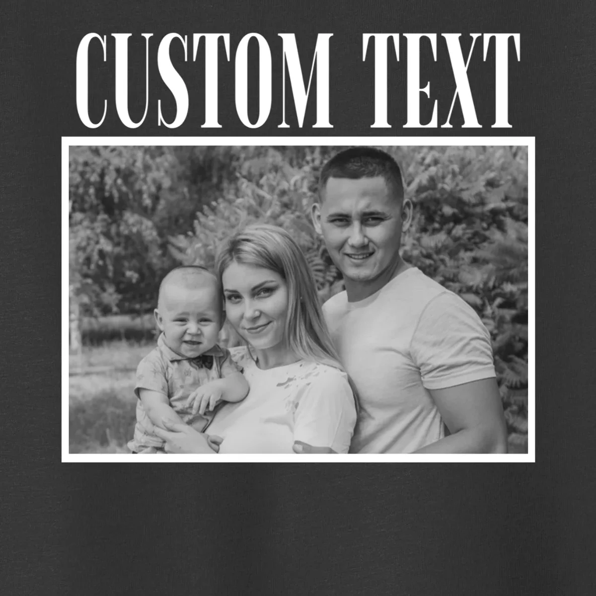 Custom Photo Personalized Portrait Toddler T-Shirt - Front - Close-up