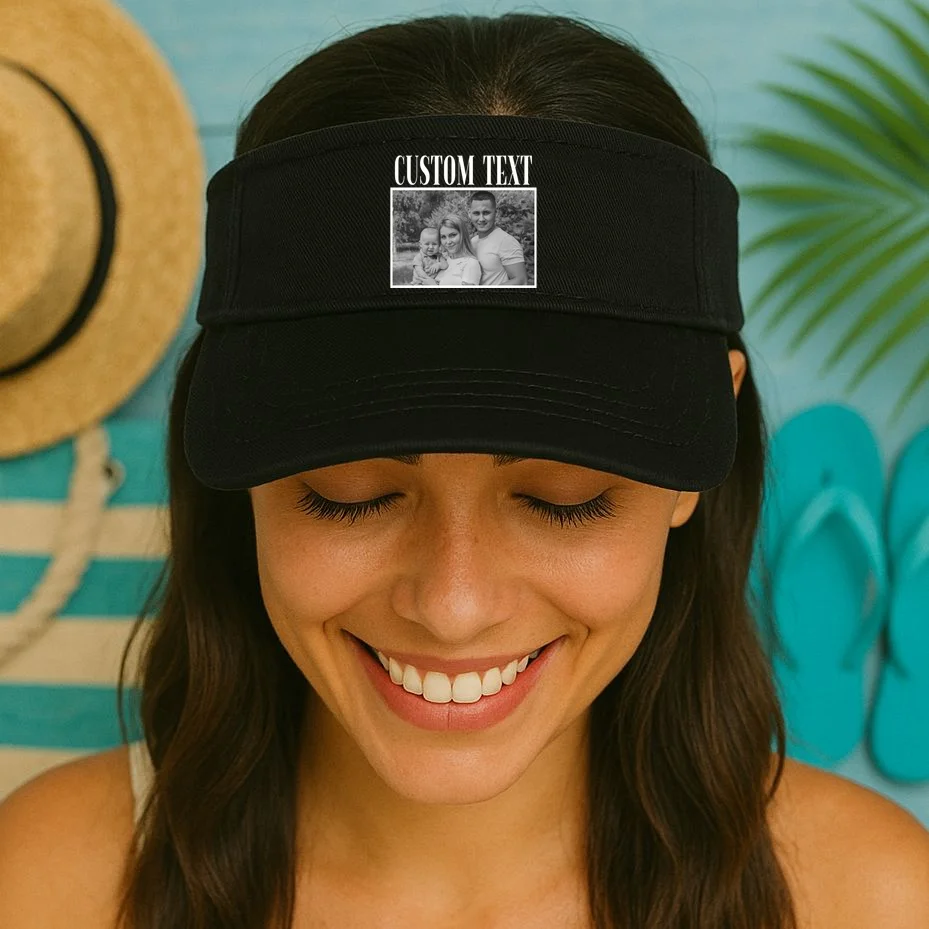 Custom Photo Personalized Portrait Visor - Front 1