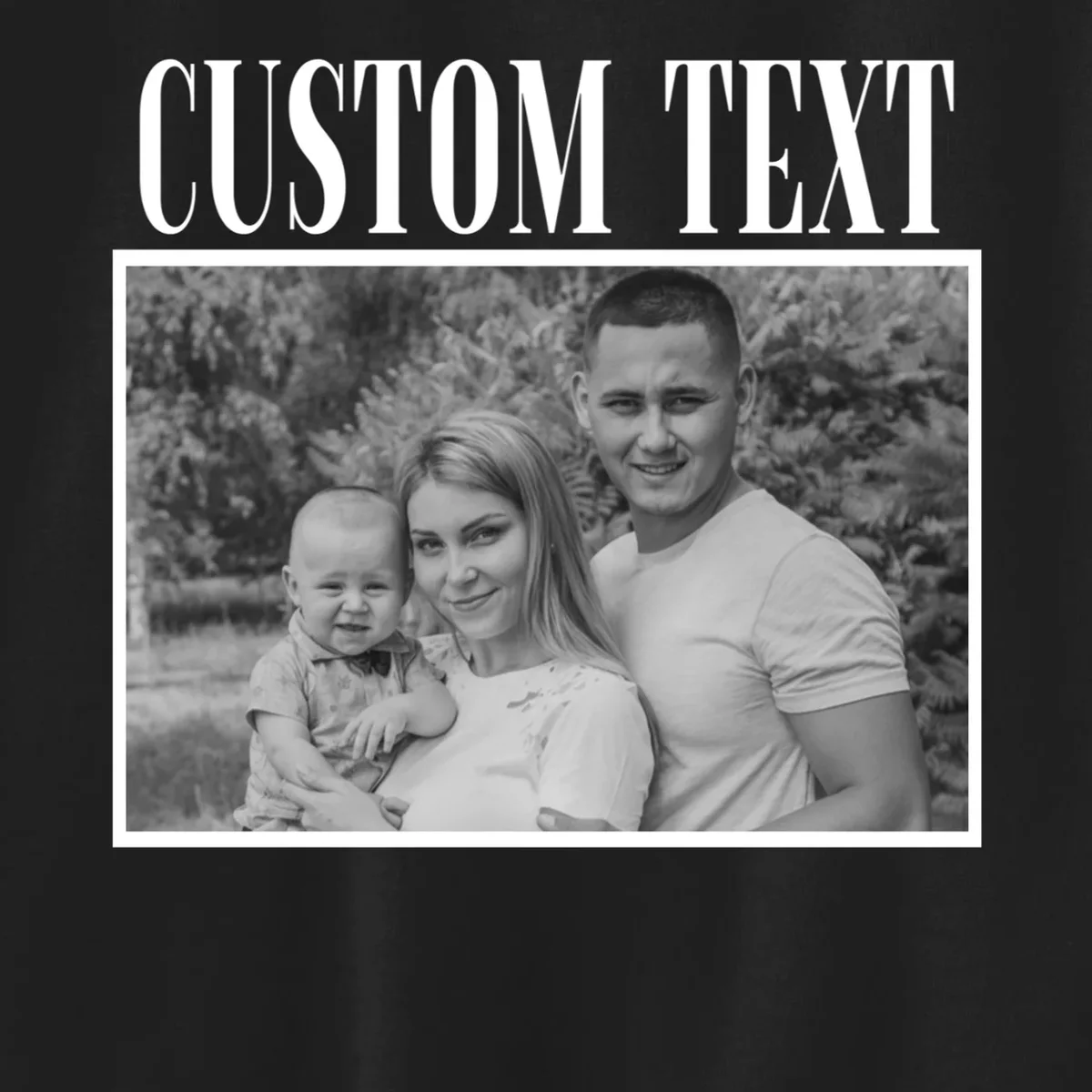 Custom Photo Personalized Portrait Kids Sweatshirt - Front - Close-up