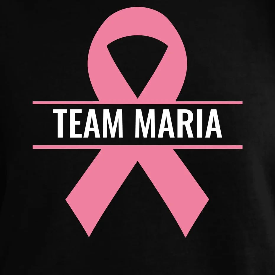 Customizable Pink Ribbon Support Comfort Colors Unisex T-Shirt - Front - Close-up
