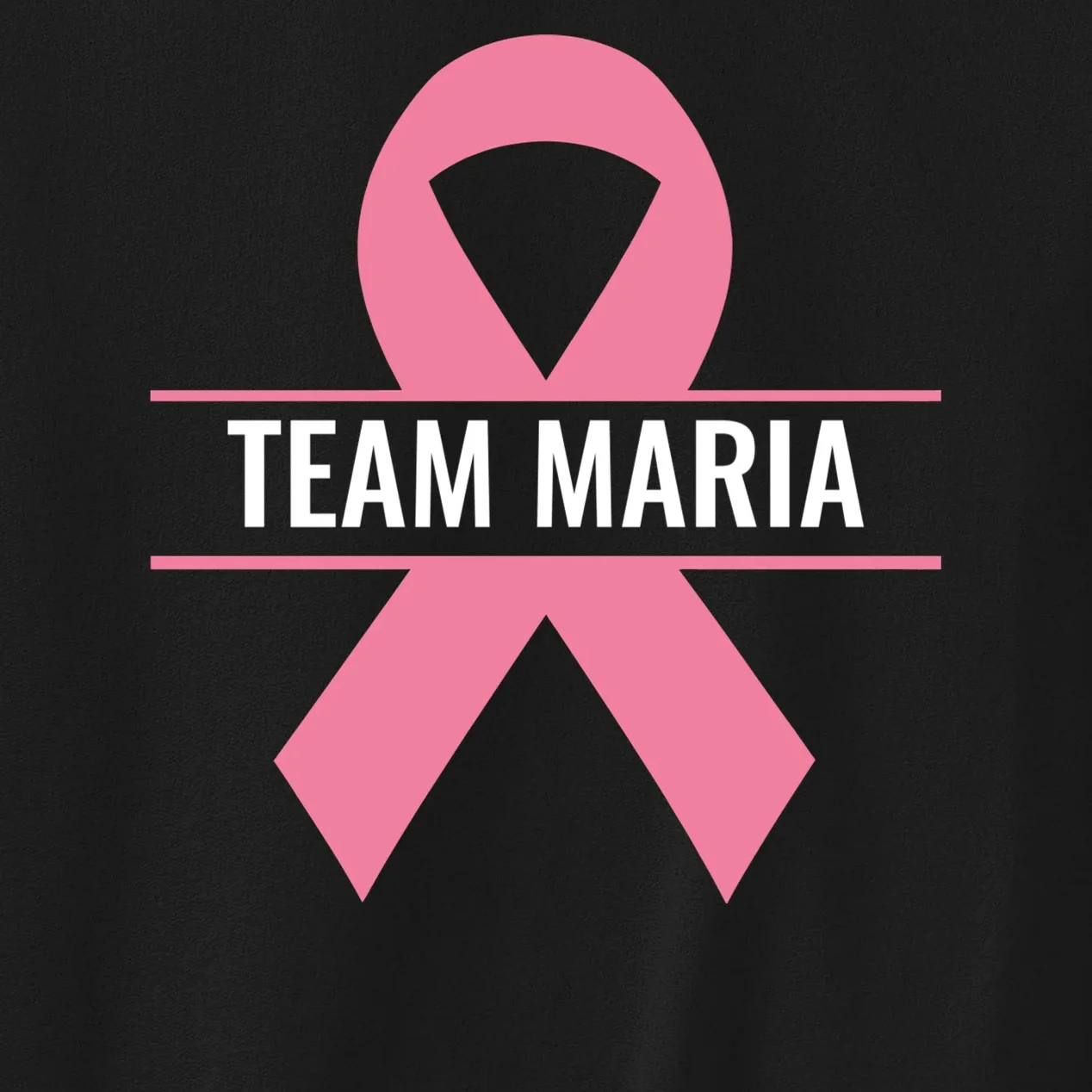 Customizable Pink Ribbon Support Men's Sweatshirt - Front - Close-up