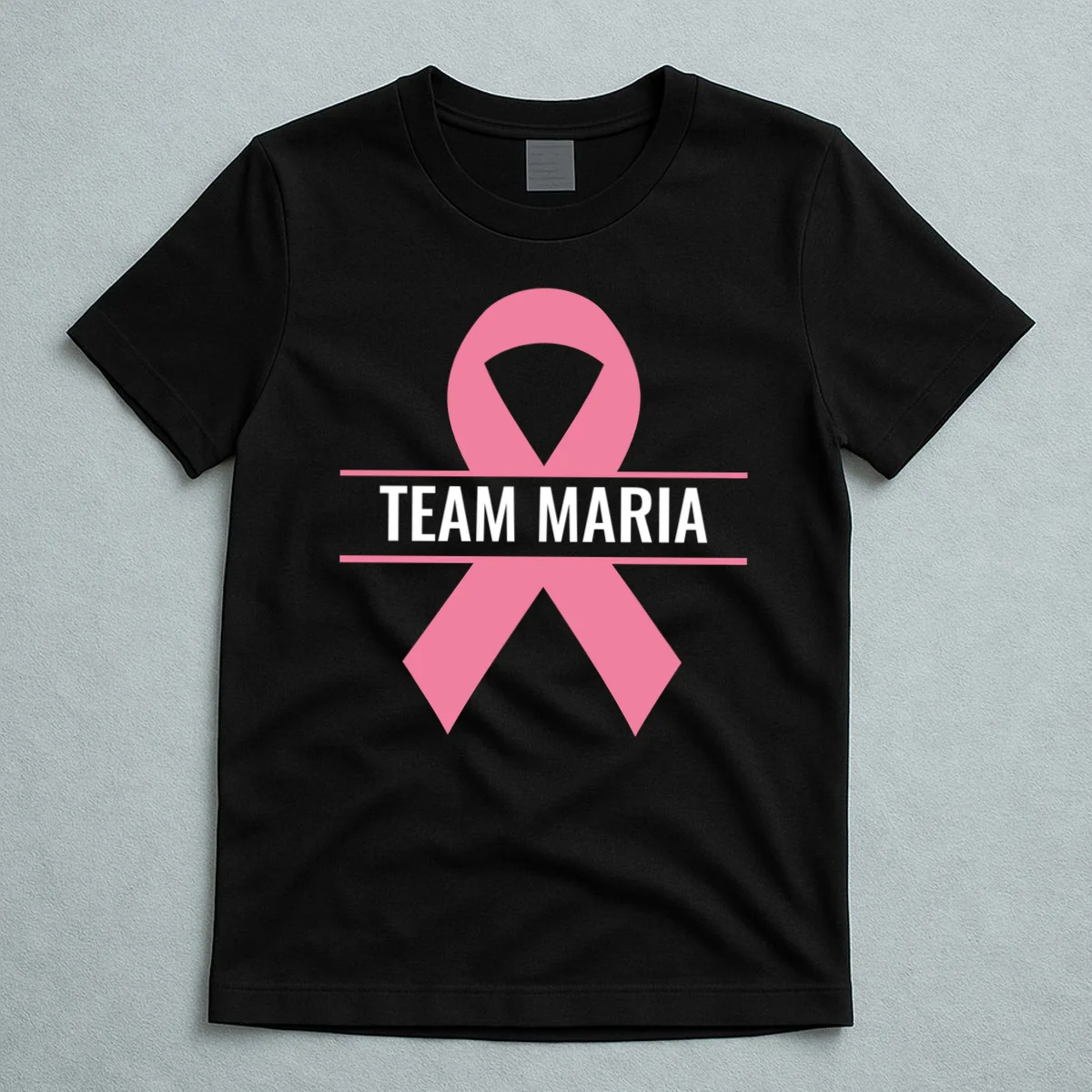 Customizable Pink Ribbon Support T-Shirt - Front 5