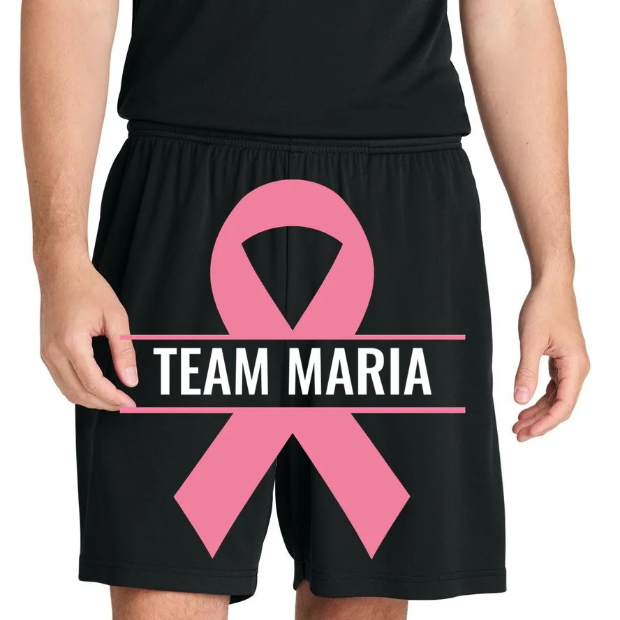 Customizable Pink Ribbon Support Men's Shorts - Front 1