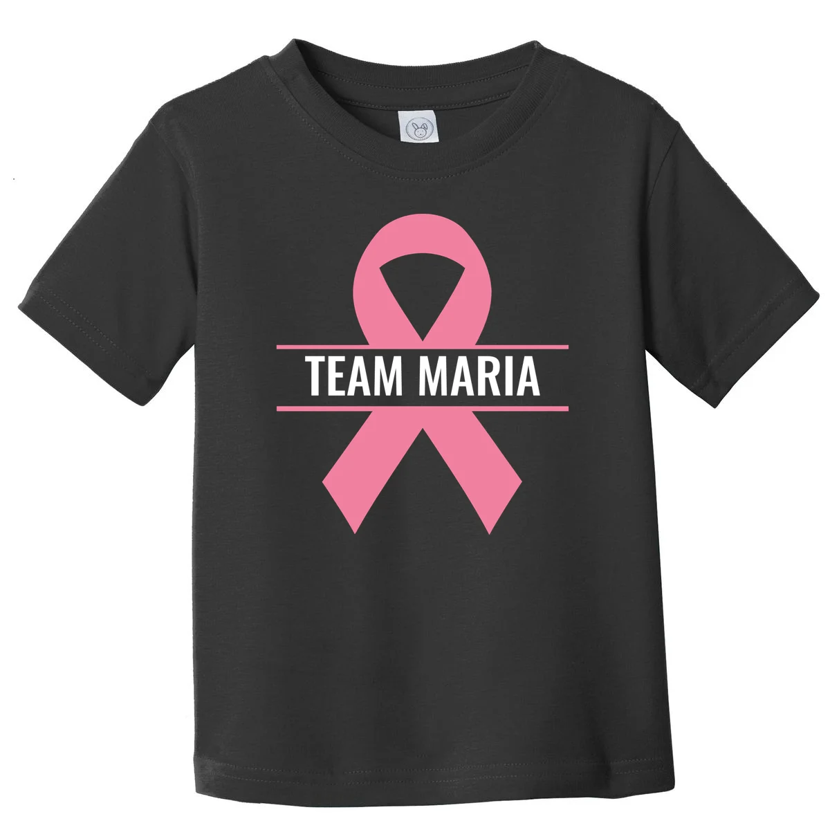 Customizable Pink Ribbon Support Toddler T-Shirt - Front