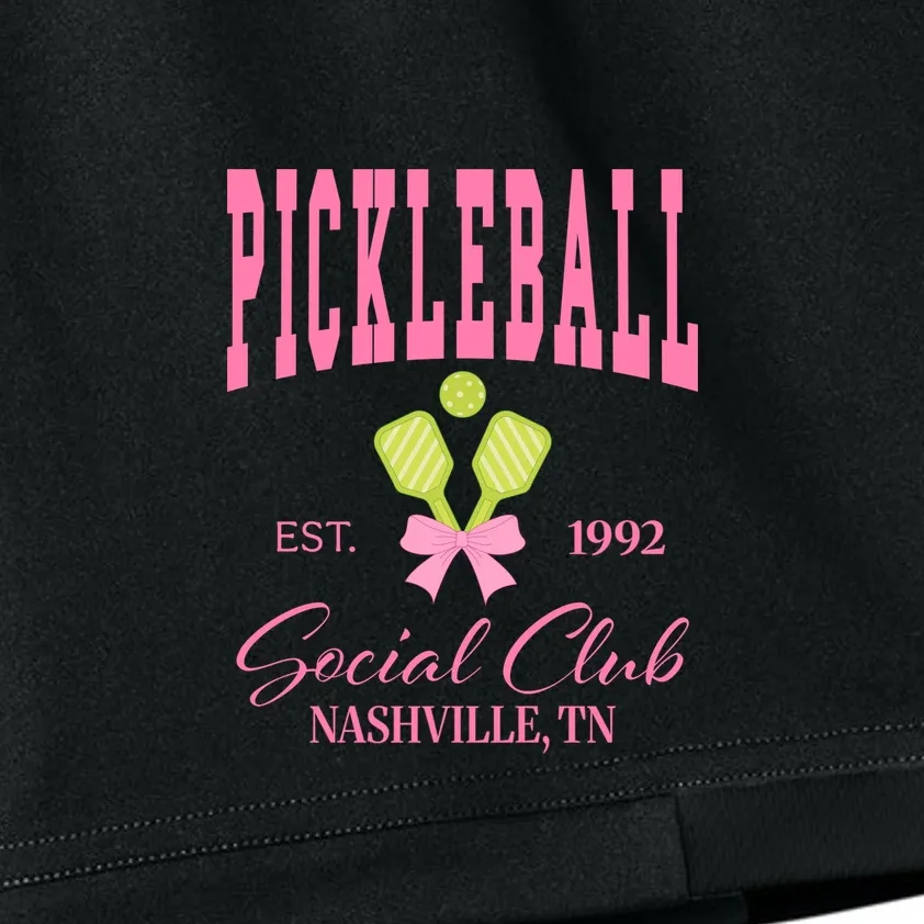 Custom Pickleball Social Club Personalized Kids Shorts - Front - Close-up