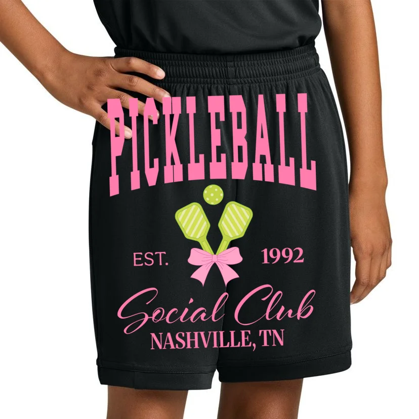 Custom Pickleball Social Club Personalized Kids Shorts - Front 1