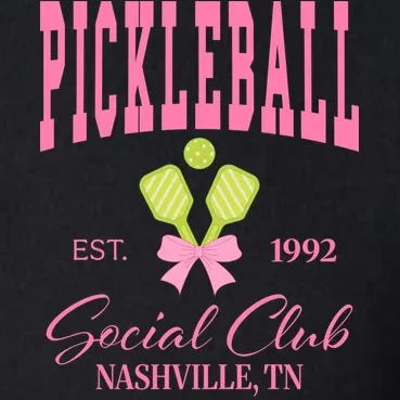 Custom Pickleball Social Club Personalized Men's Pullover Quarter Zip - Front - Close-up