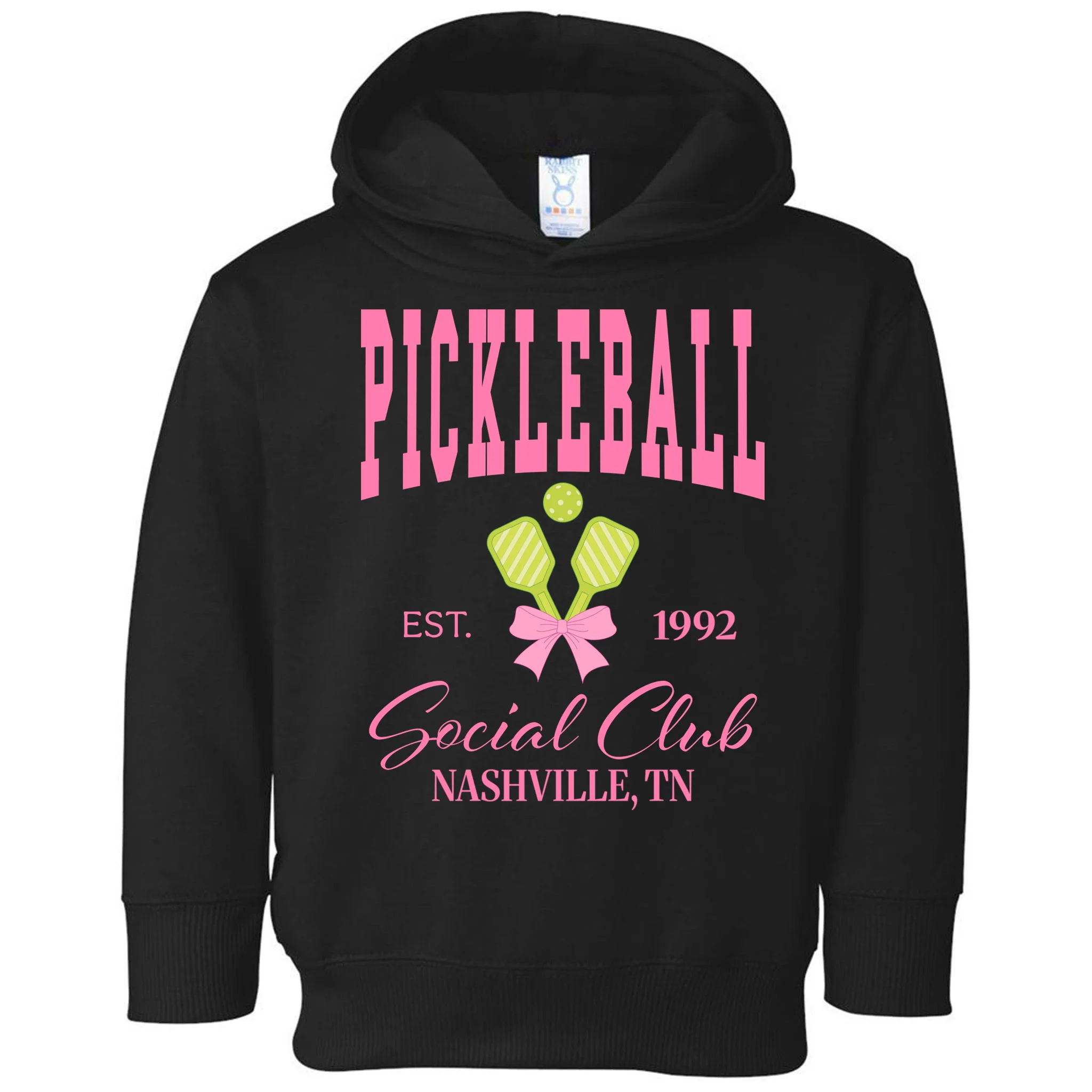 Custom Pickleball Social Club Personalized Toddler Hoodie - Front
