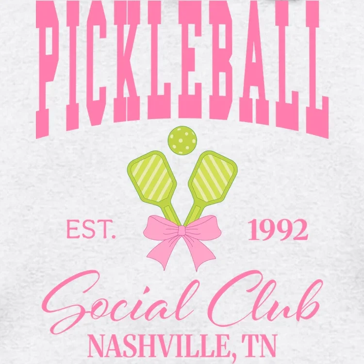 Custom Pickleball Social Club Personalized Men's Hoodie - Front - Close-up