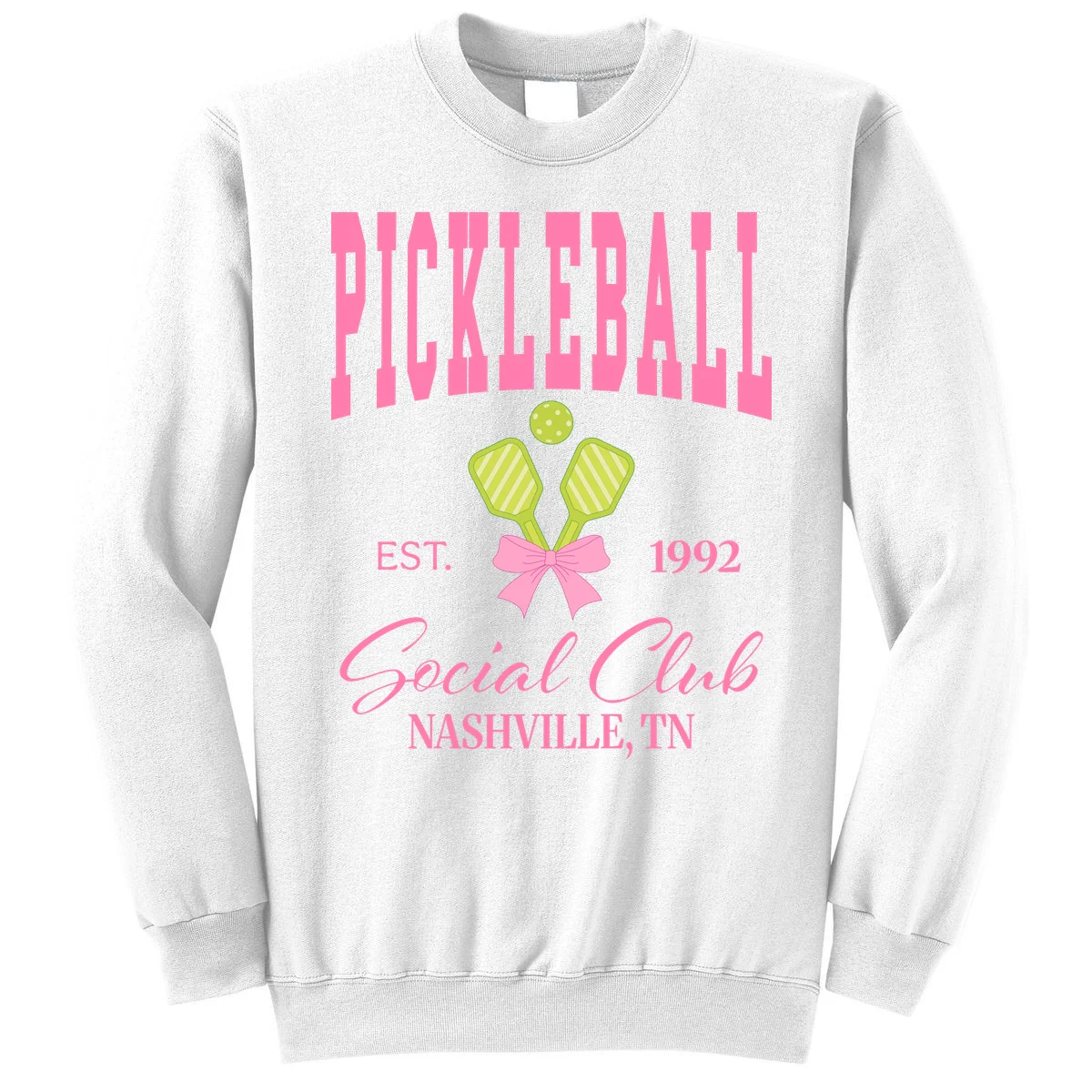 Custom Pickleball Social Club Personalized Sweatshirt - Front