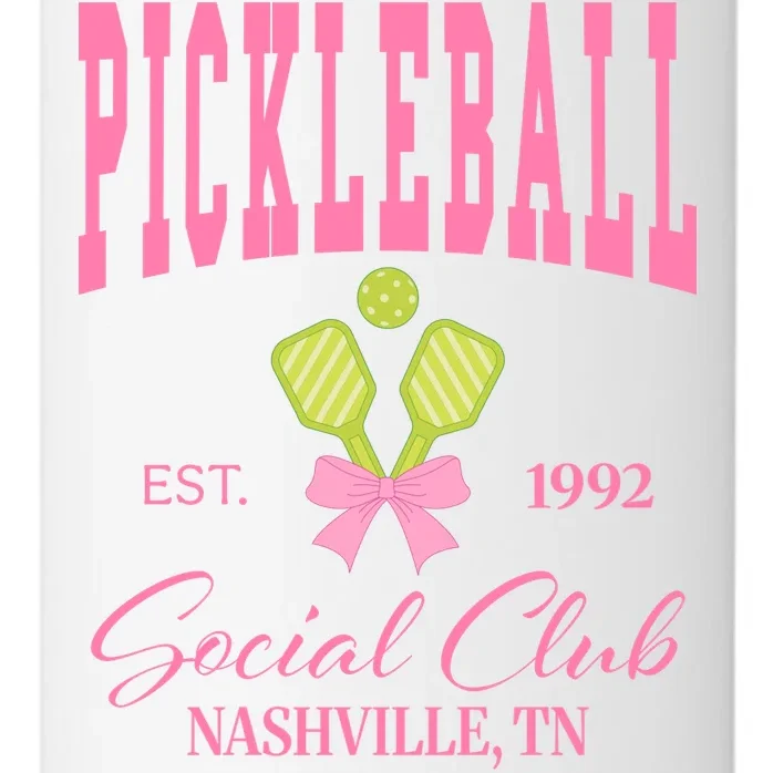 Custom Pickleball Social Club Personalized 24oz Water Bottle - Front - Close-up