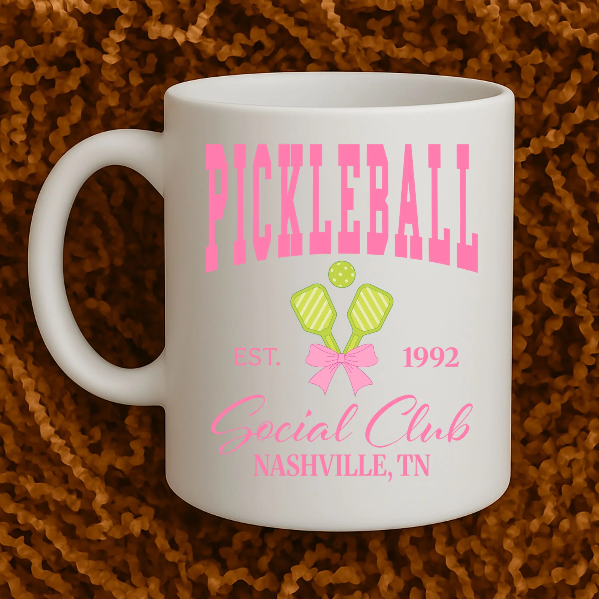 Custom Pickleball Social Club Personalized Mug - Front 1