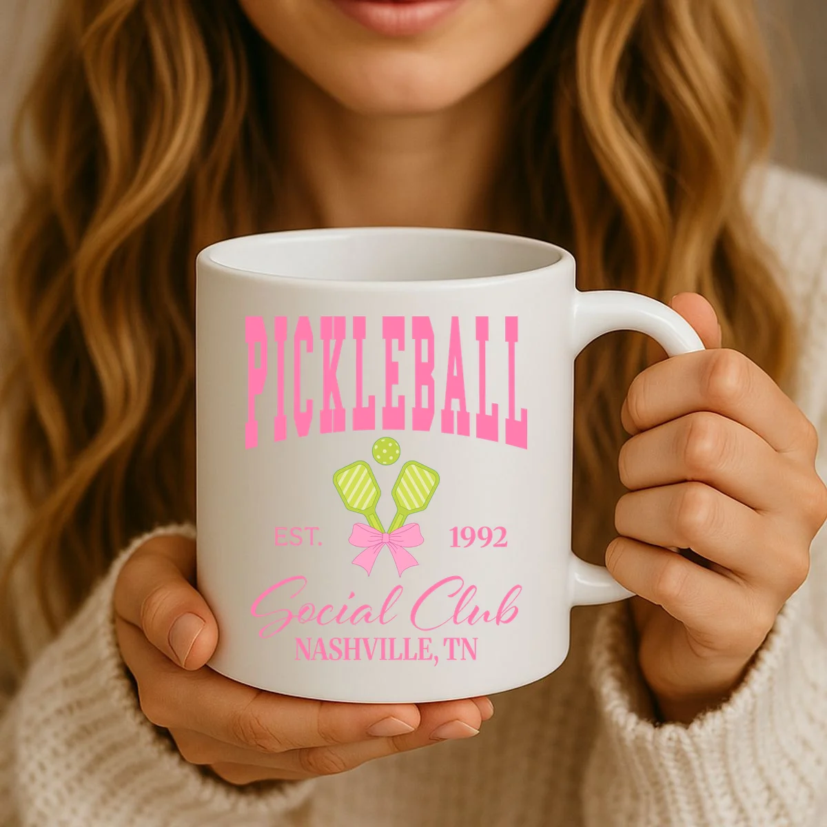 Custom Pickleball Social Club Personalized Mug - Front 2