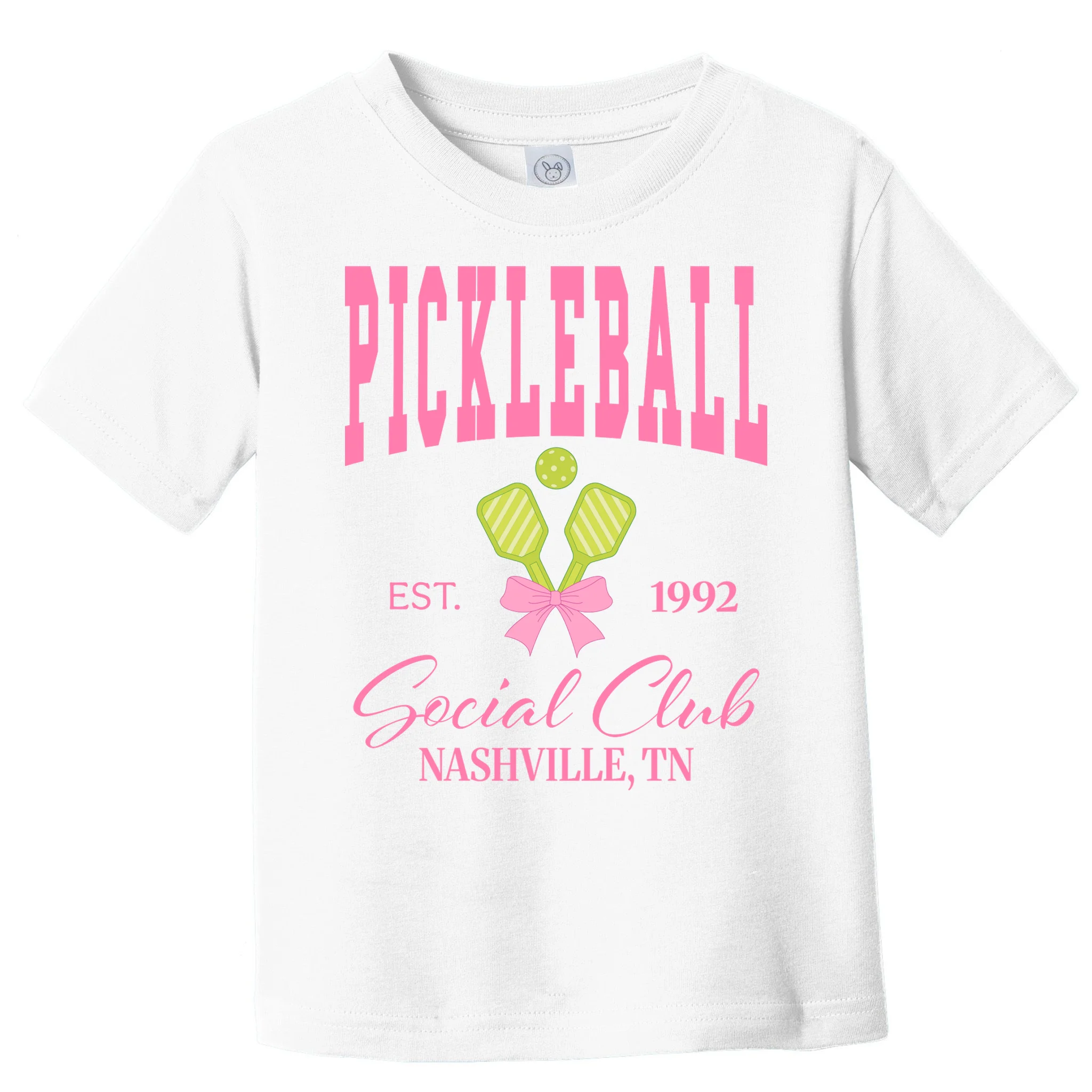 Custom Pickleball Social Club Personalized Toddler T-Shirt - Front