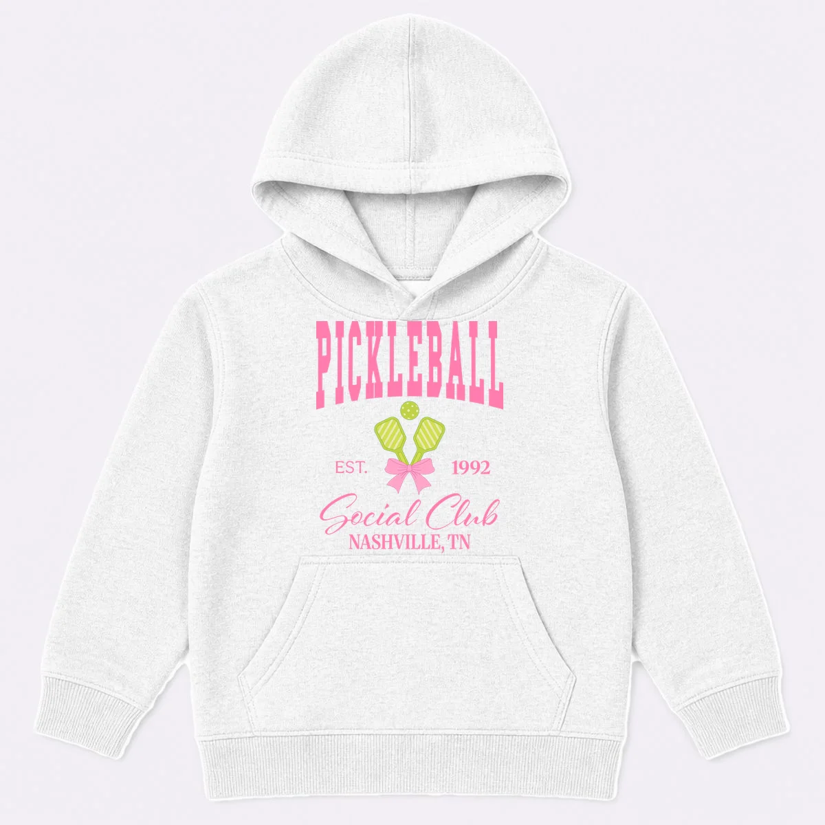 Custom Pickleball Social Club Personalized Kids Hoodie - Front