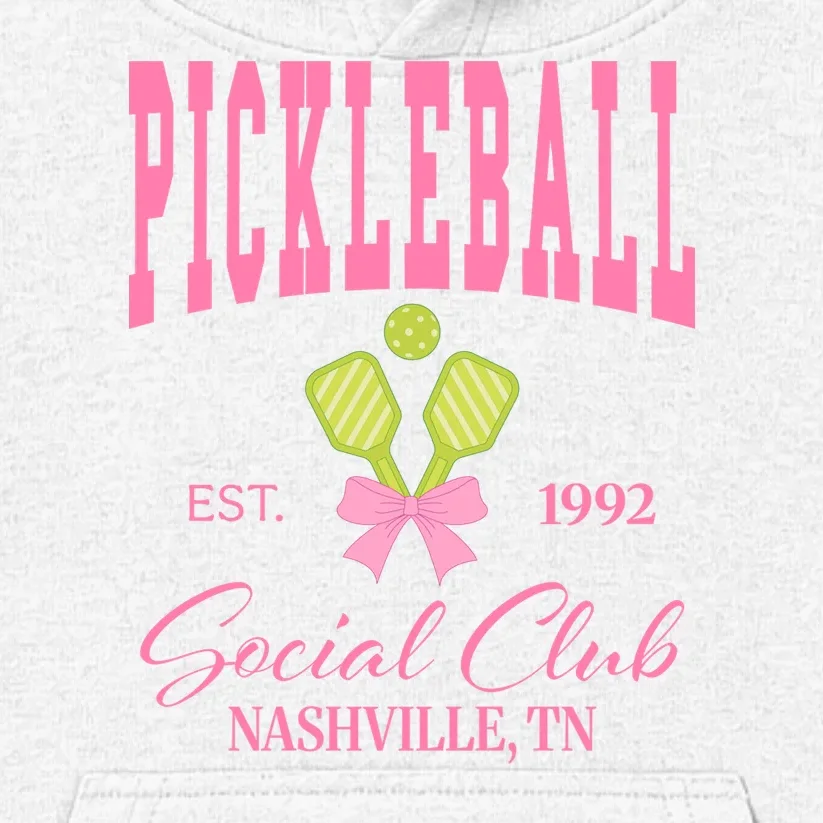 Custom Pickleball Social Club Personalized Kids Hoodie - Front - Close-up