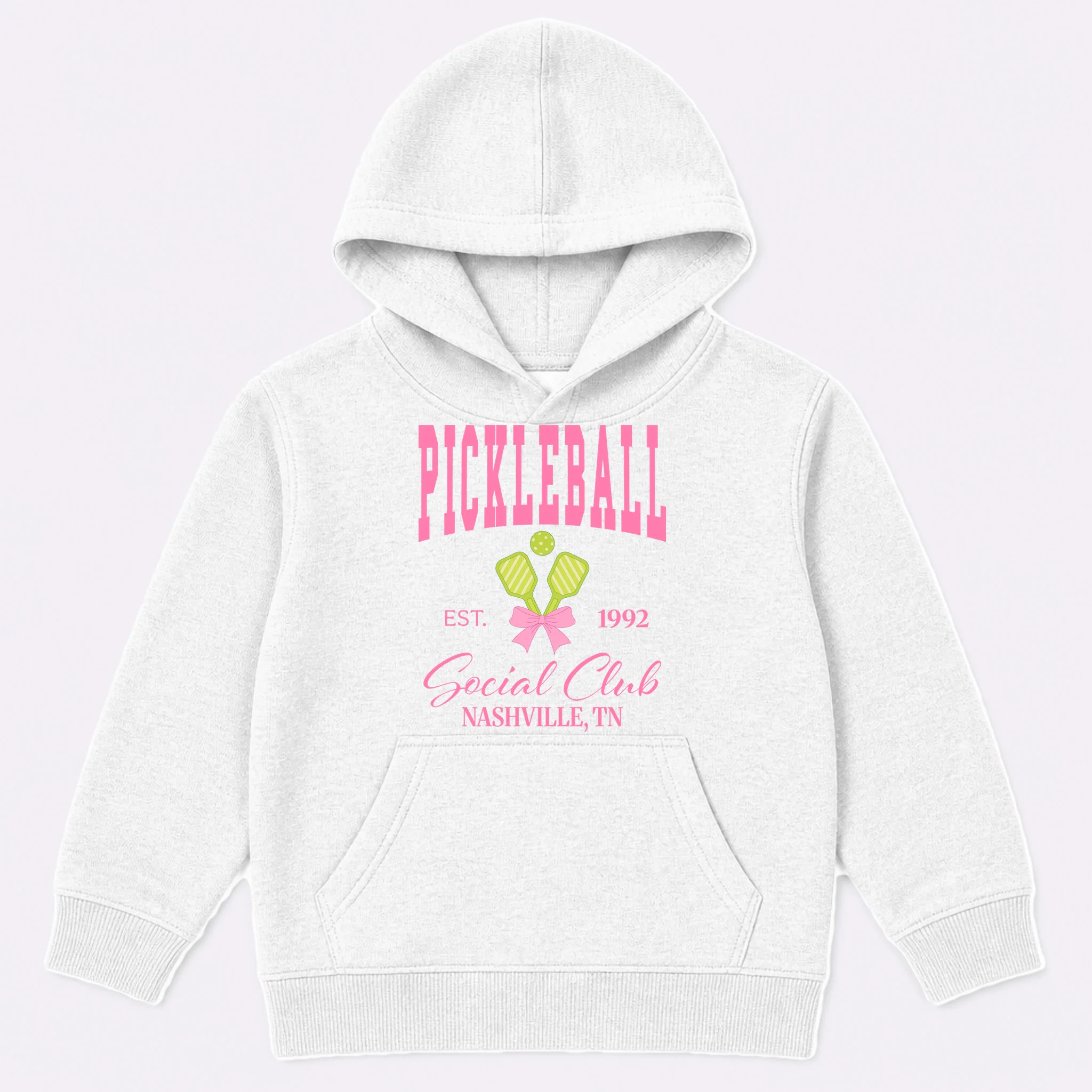 Custom Pickleball Social Club Personalized Kids Hoodie - Front