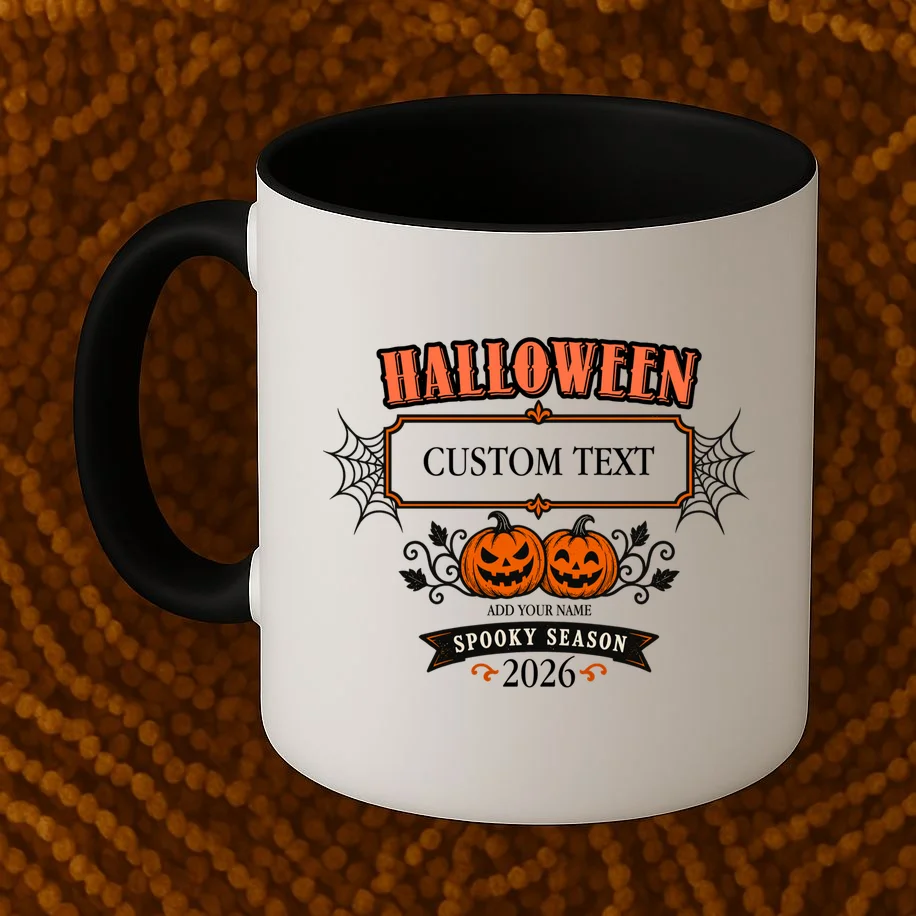 Custom Personalized Spooky Halloween Mug - Front 1
