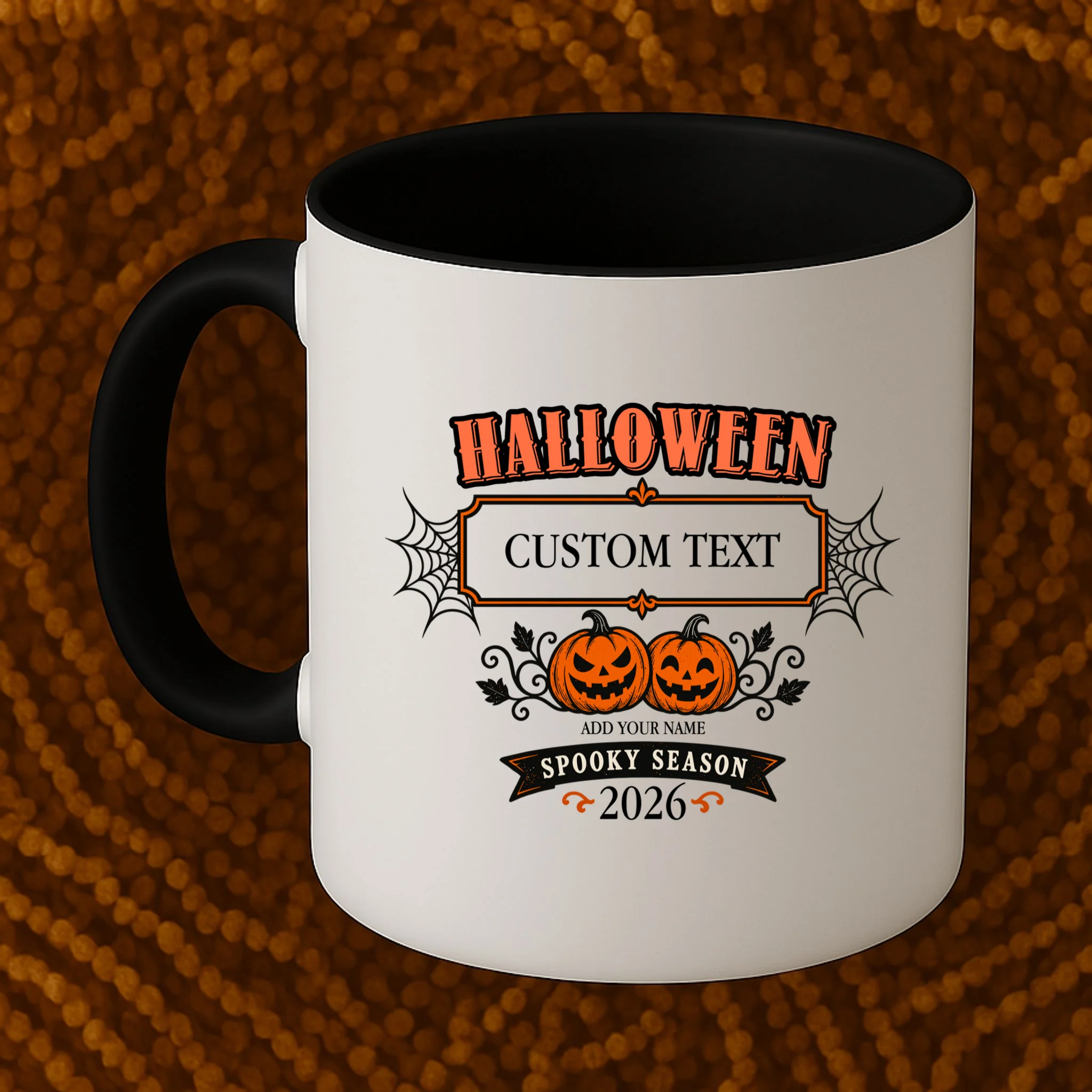 Custom Personalized Spooky Halloween Mug - Front 1