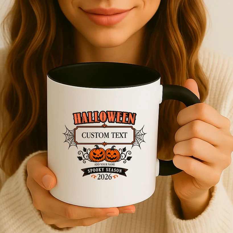 Custom Personalized Spooky Halloween Mug - Front 2