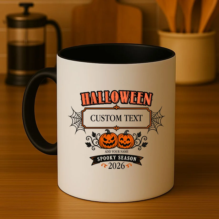Custom Personalized Spooky Halloween Mug - Front 3