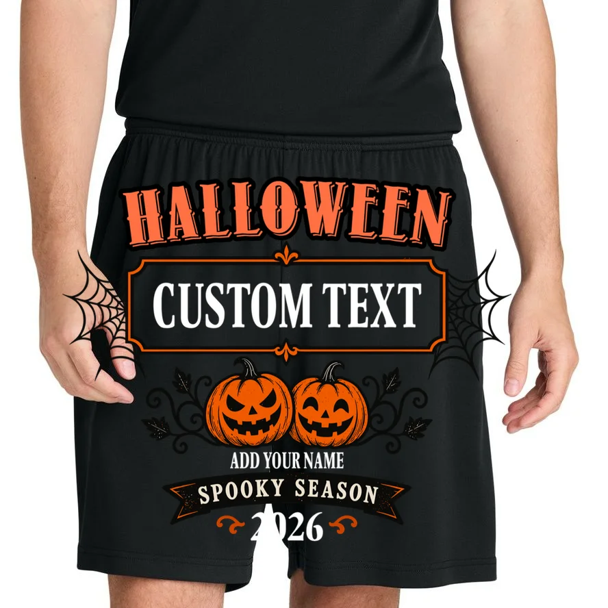 Personalized Custom Halloween Shirt- Spooky Halloween Men's Shorts - Front 1