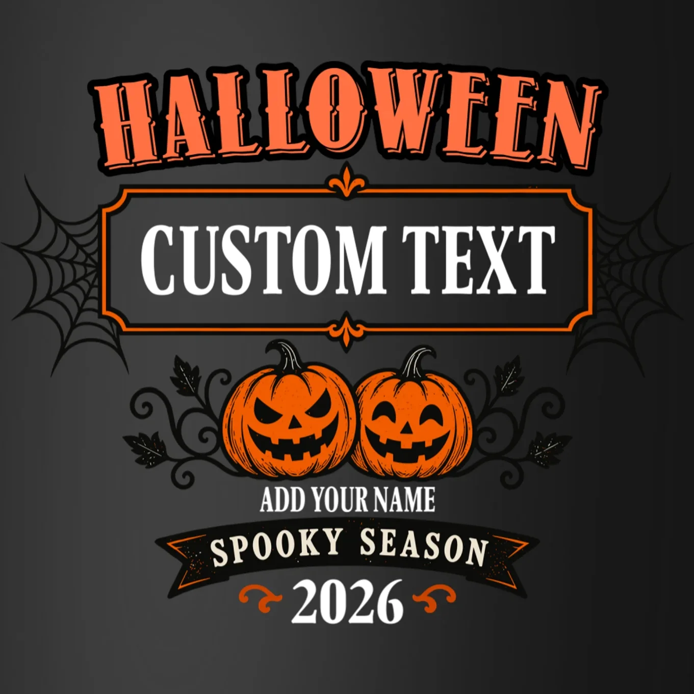 Personalized Custom Halloween - Spooky Halloween Coaster - Front - Close-up