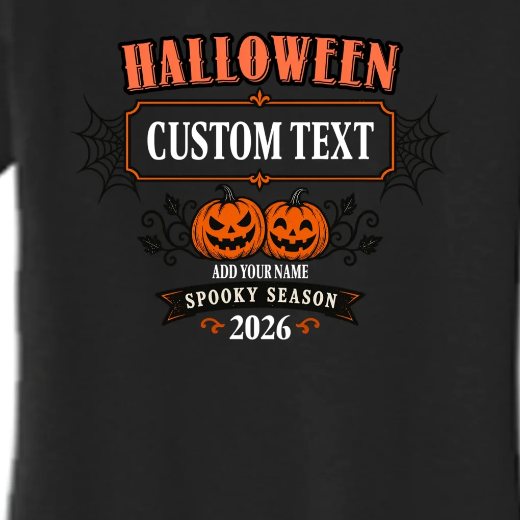 Personalized Custom Halloween - Spooky Halloween Women's Flannel Pajama Set - Front - Close-up