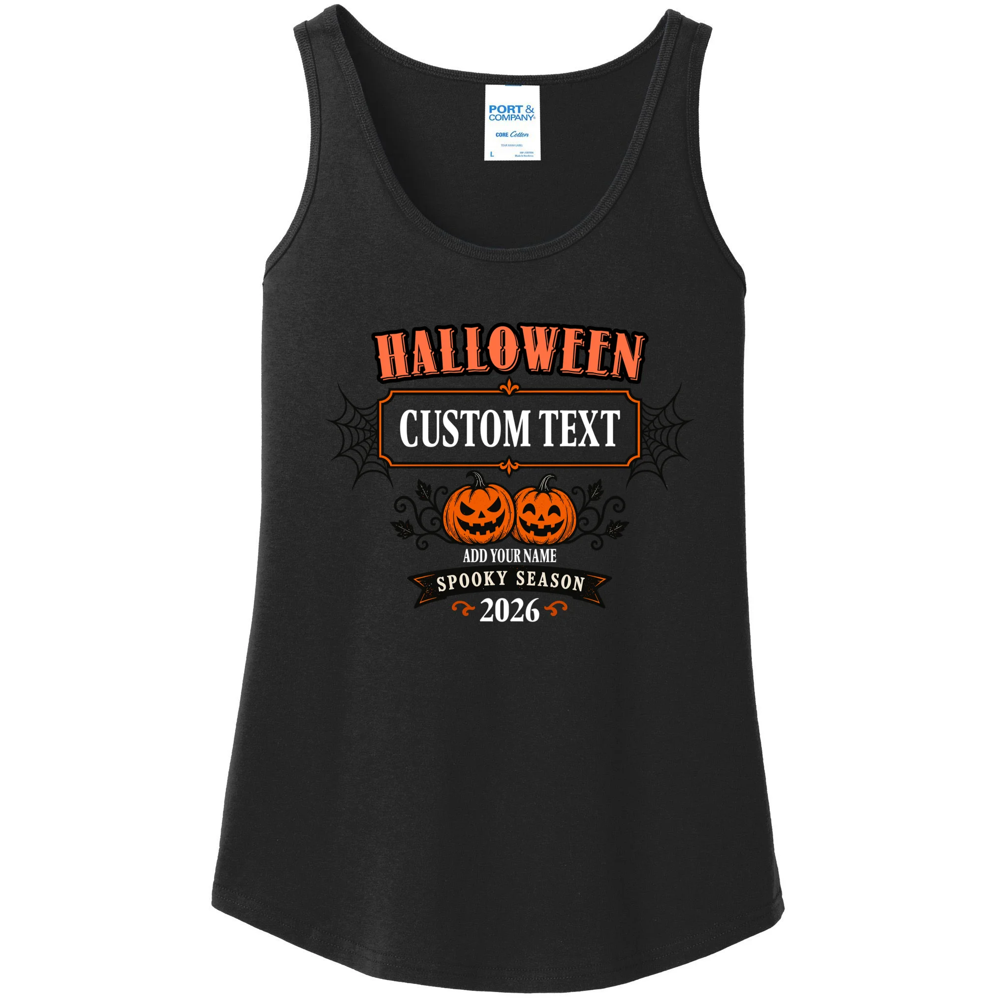Personalized Custom Halloween - Spooky Halloween Women's Tank Top - Front