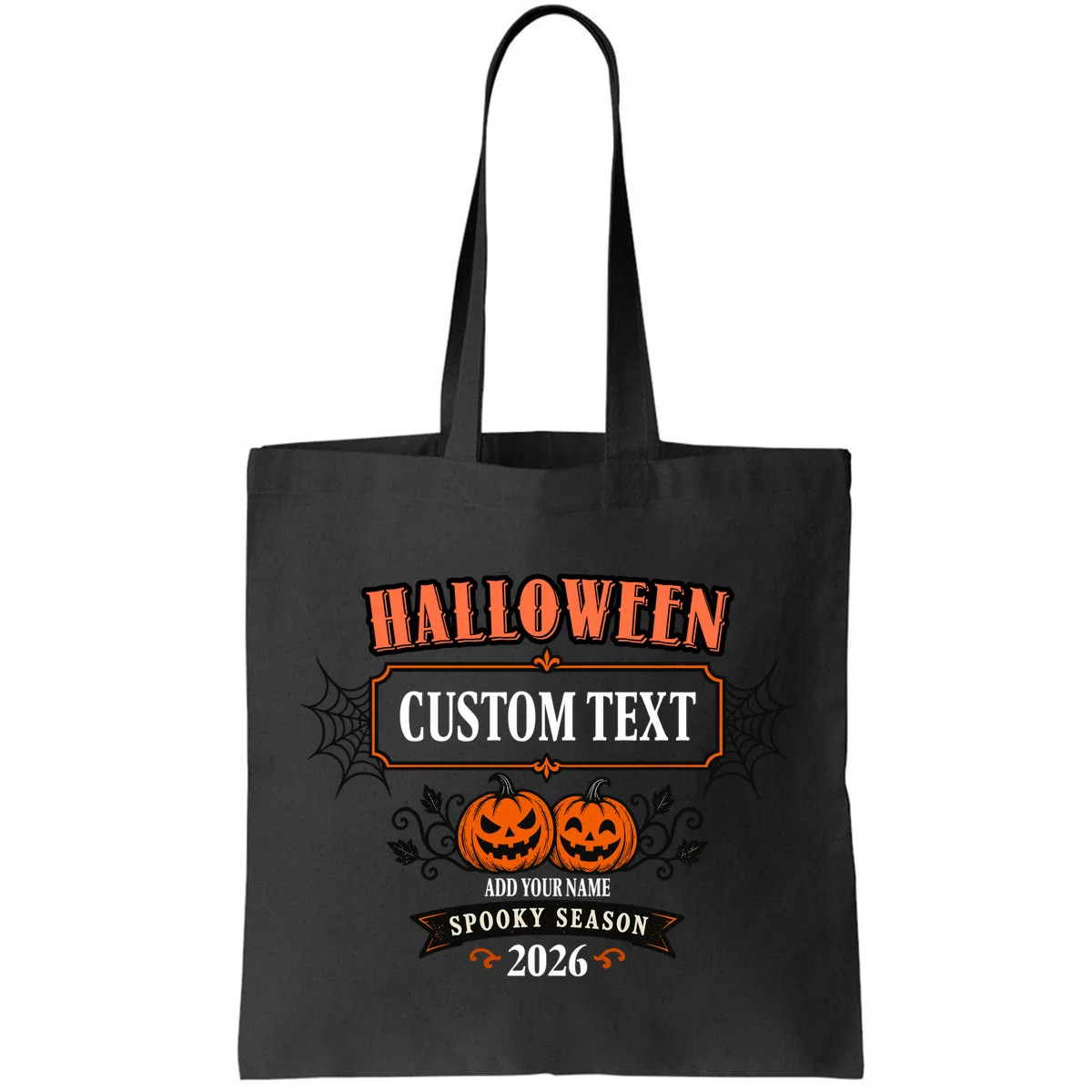 Personalized Custom Halloween - Spooky Halloween Tote Bag - Front