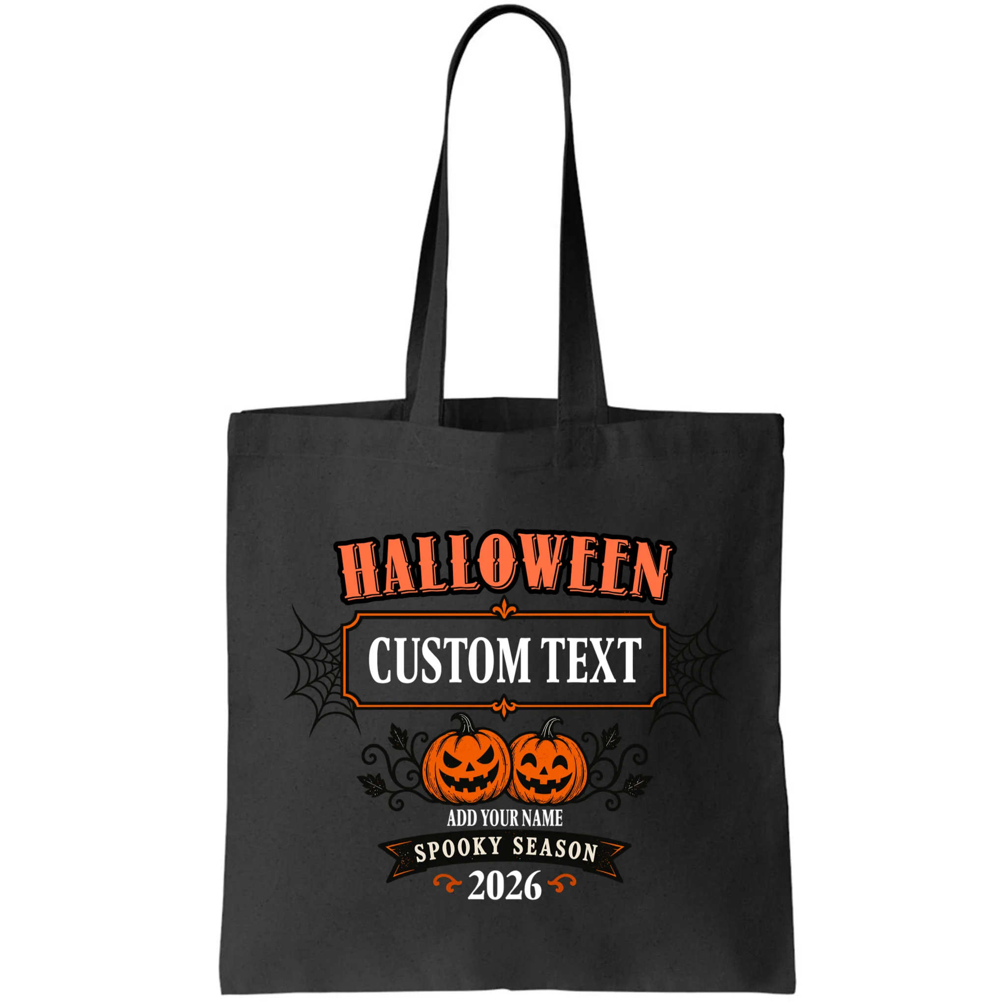 Personalized Custom Halloween - Spooky Halloween Tote Bag - Front