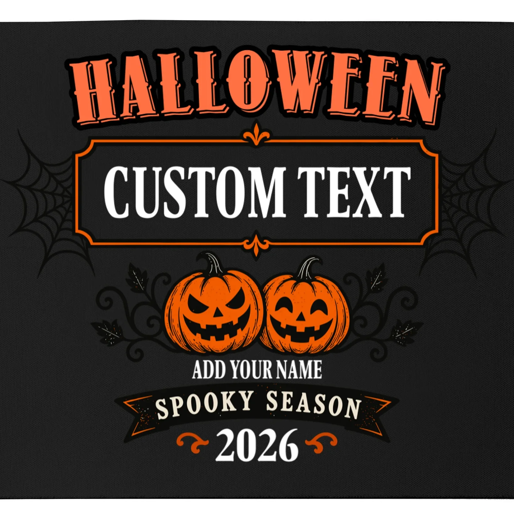 Personalized Custom Halloween - Spooky Halloween Mouse Pad - Front - Close-up