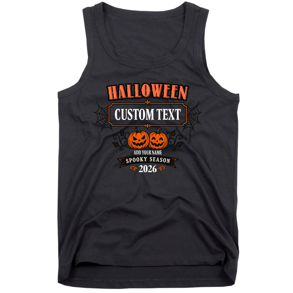 Personalized Custom Halloween - Spooky Halloween Men's Tank Top - Front