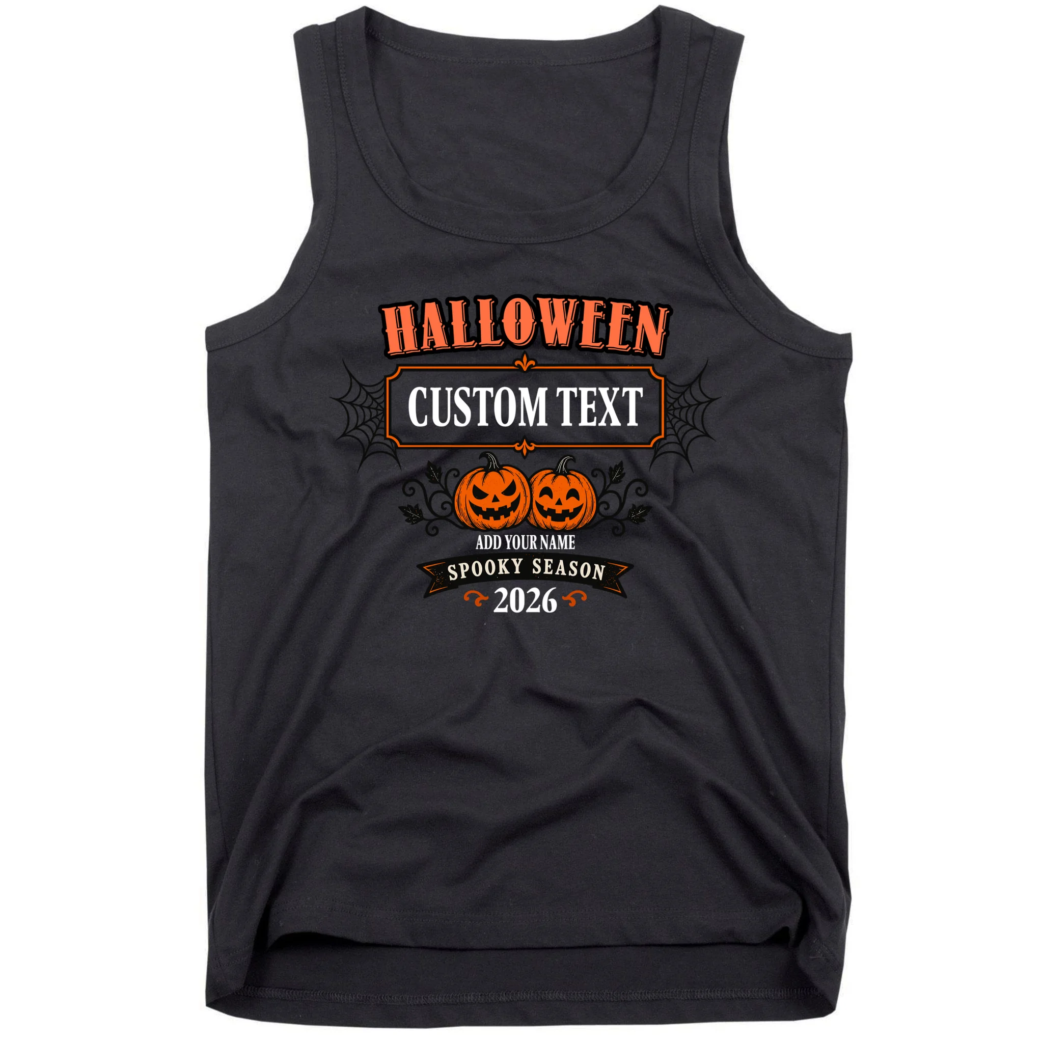 Personalized Custom Halloween - Spooky Halloween Men's Tank Top - Front
