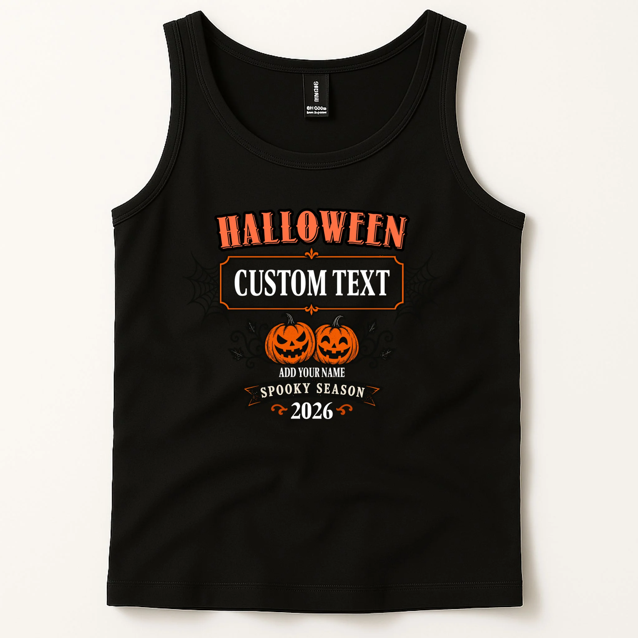 Personalized Custom Halloween - Spooky Halloween Men's Tank Top - Front 1