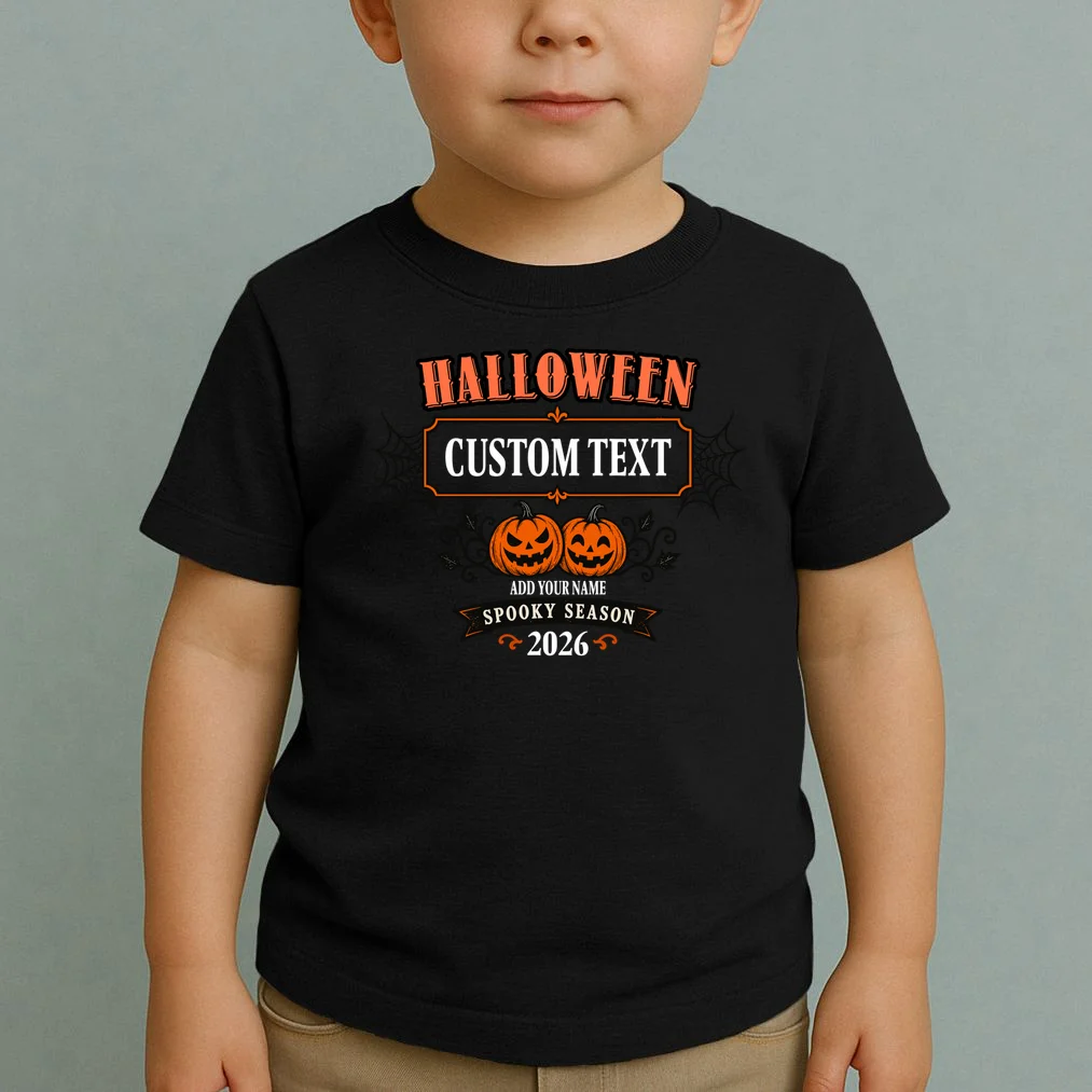 Personalized Custom Halloween - Spooky Halloween Toddler T-Shirt - Front 1