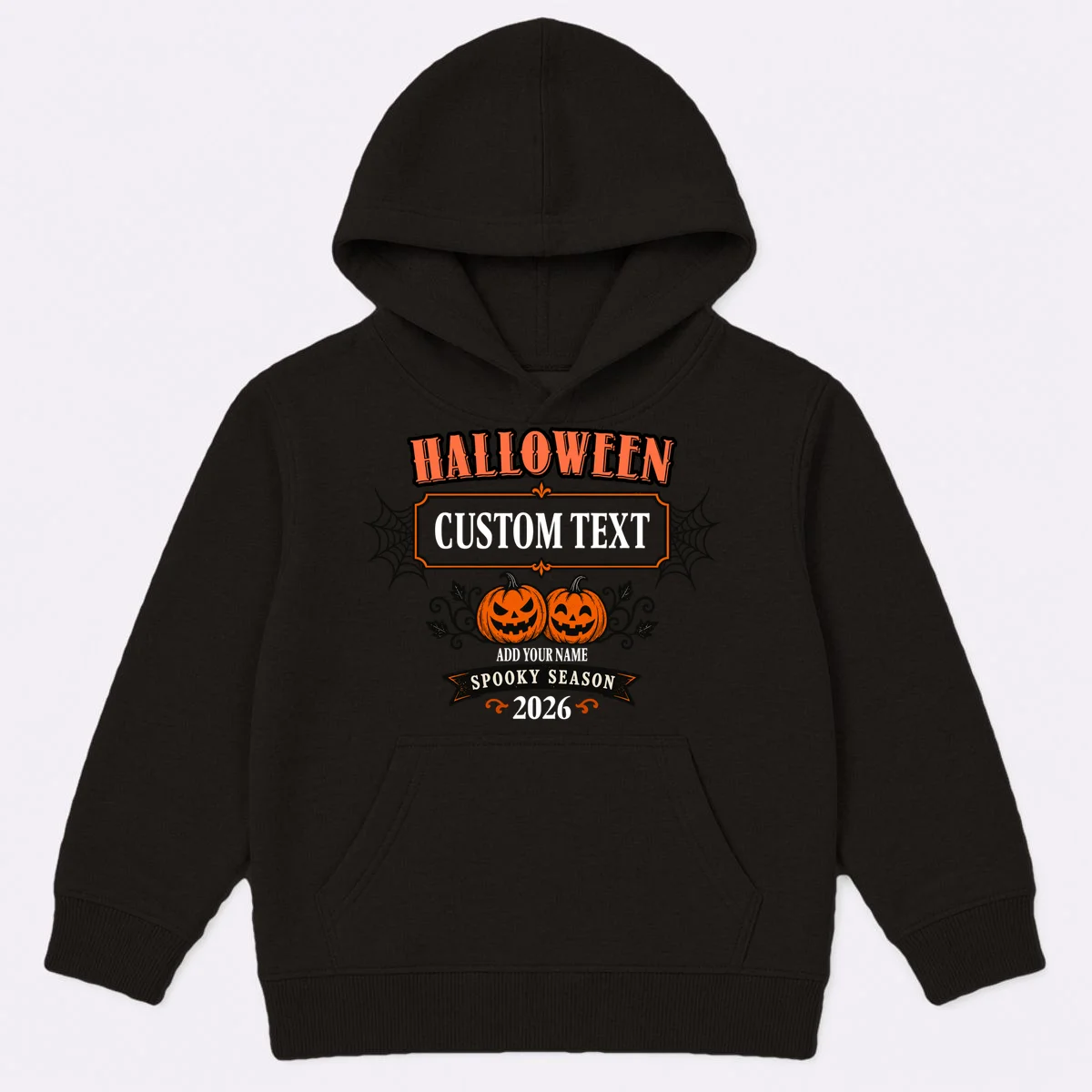 Personalized Custom Halloween - Spooky Halloween Kids Hoodie - Front