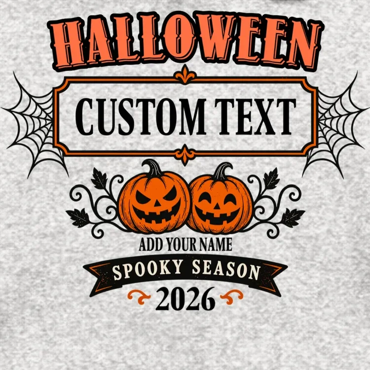 Personalized Custom Halloween - Spooky Halloween Men's Hoodie - Front - Close-up