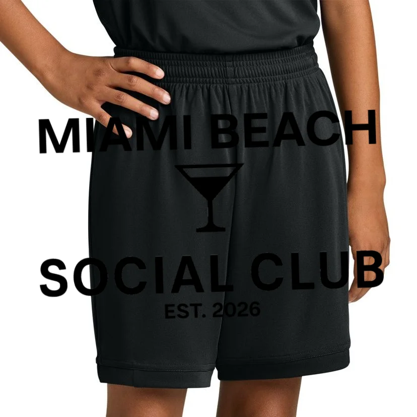 Custom Place Social Club Bachelorette Kids Shorts - Front 1