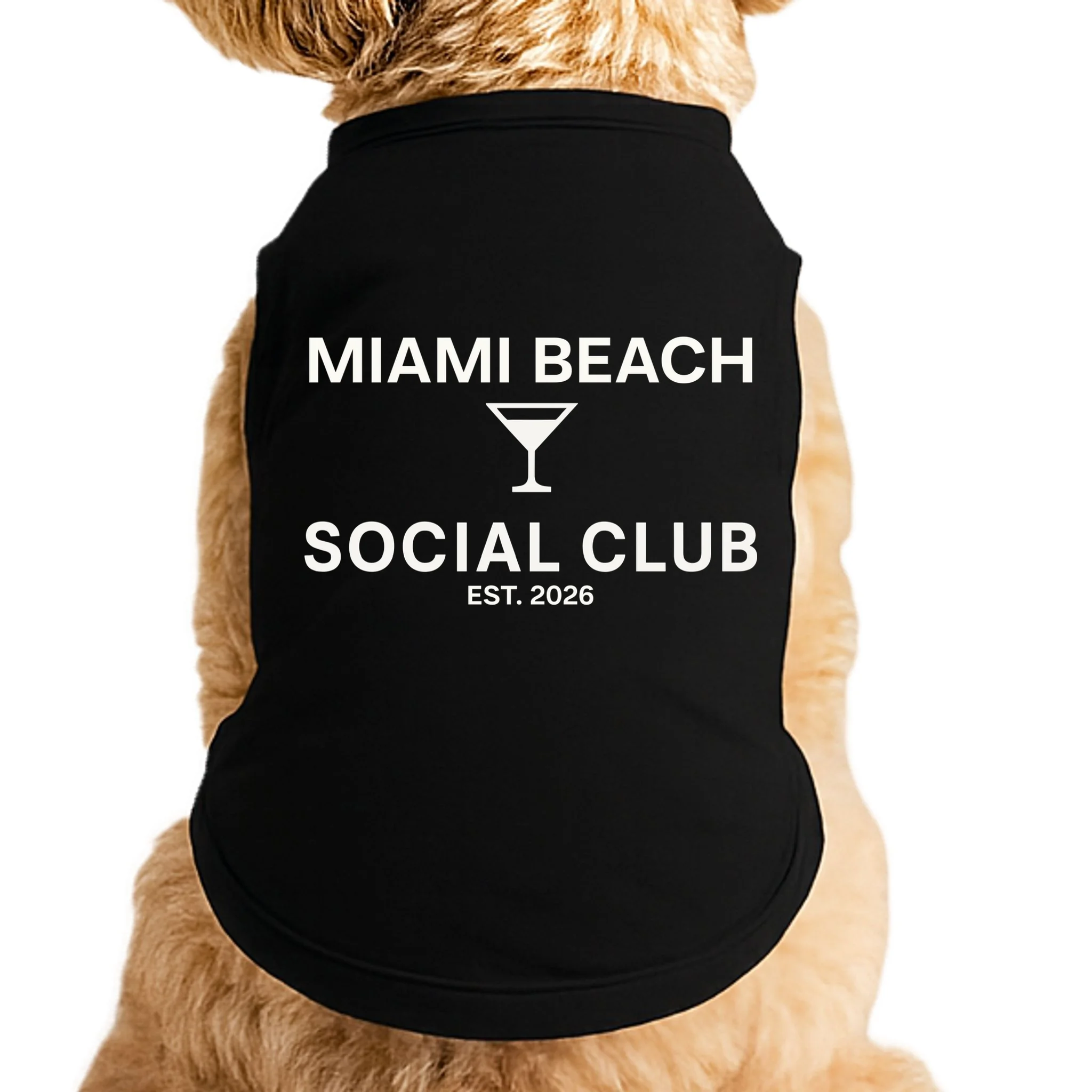 Custom Place Social Club Bachelorette Doggie Tank - Front