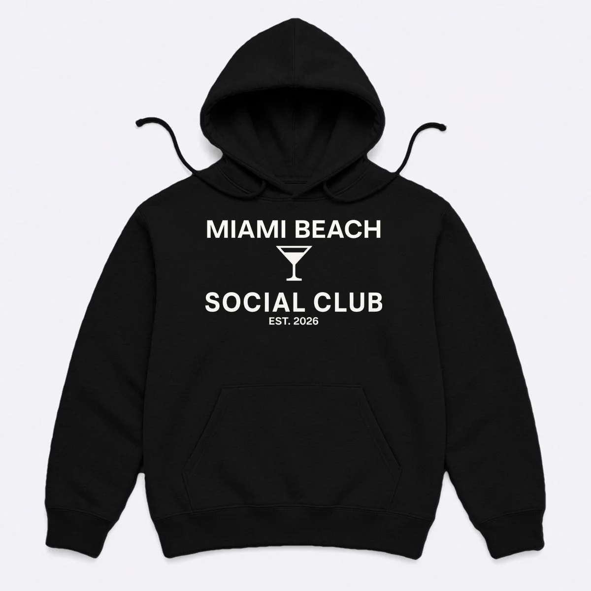 Custom Place Social Club Bachelorette Men's Hoodie - Front